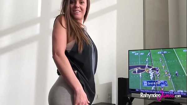Big ass girlfriend rides on top of her guy while playing console games